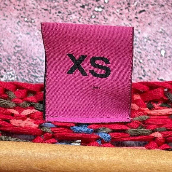 Save the queen multicolored crochet open cardigan XS - Picture 5 of 10